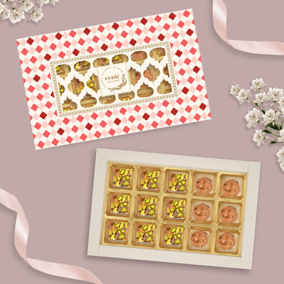 15 Pc Box Date DryFruit + Gond badam Laddoo