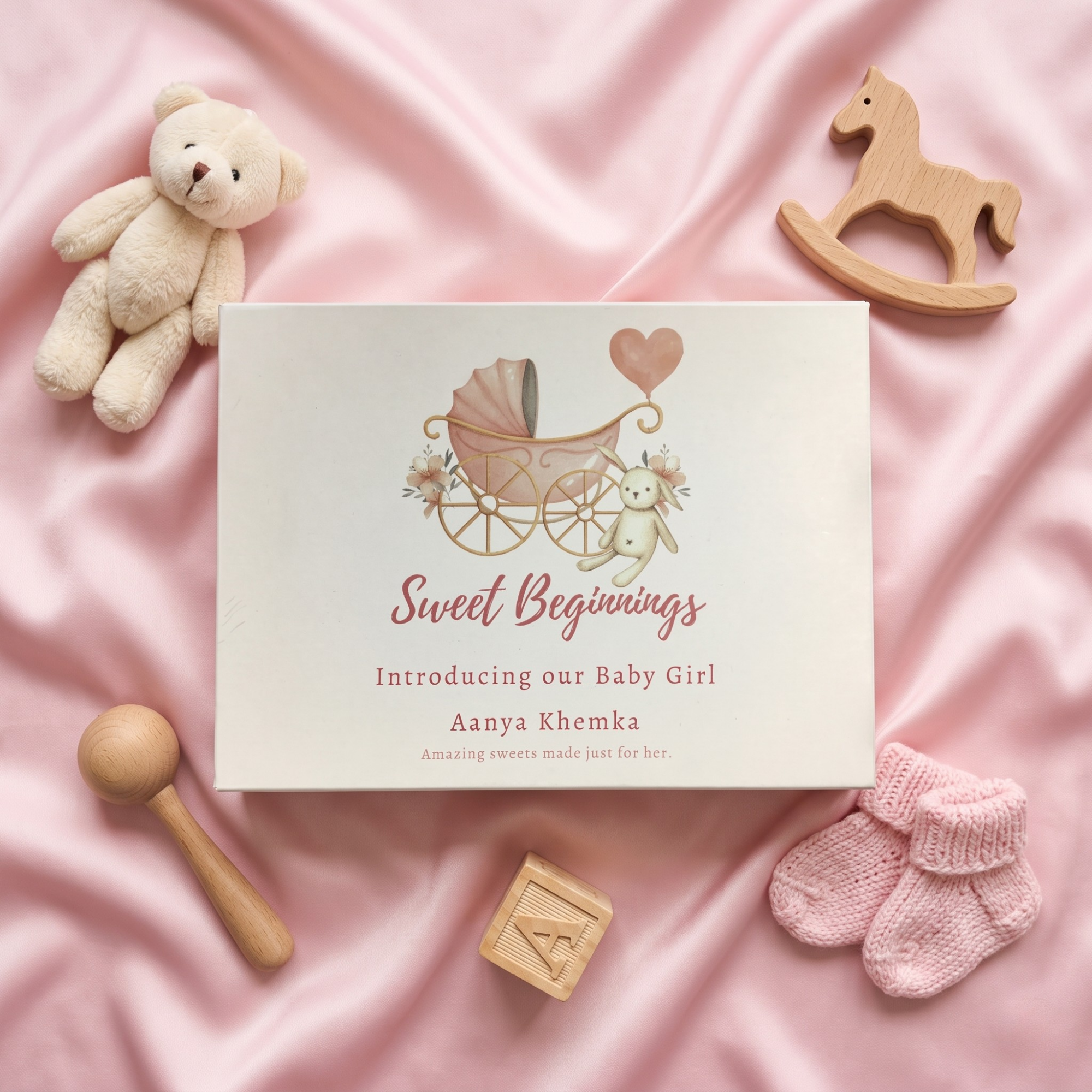 Baby Girl - Custom Print 12 Pc Sweet Gift Box