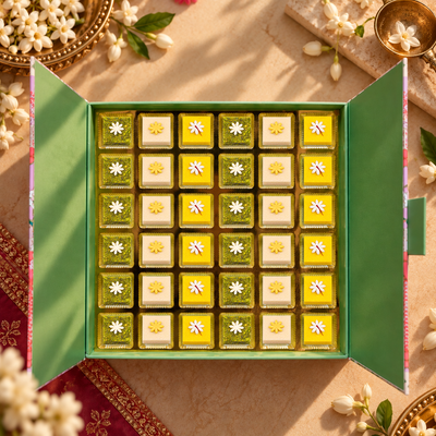 36 Pc Box Pishori Pista Lodge + Kesar Katli + Mamra Badam Katli