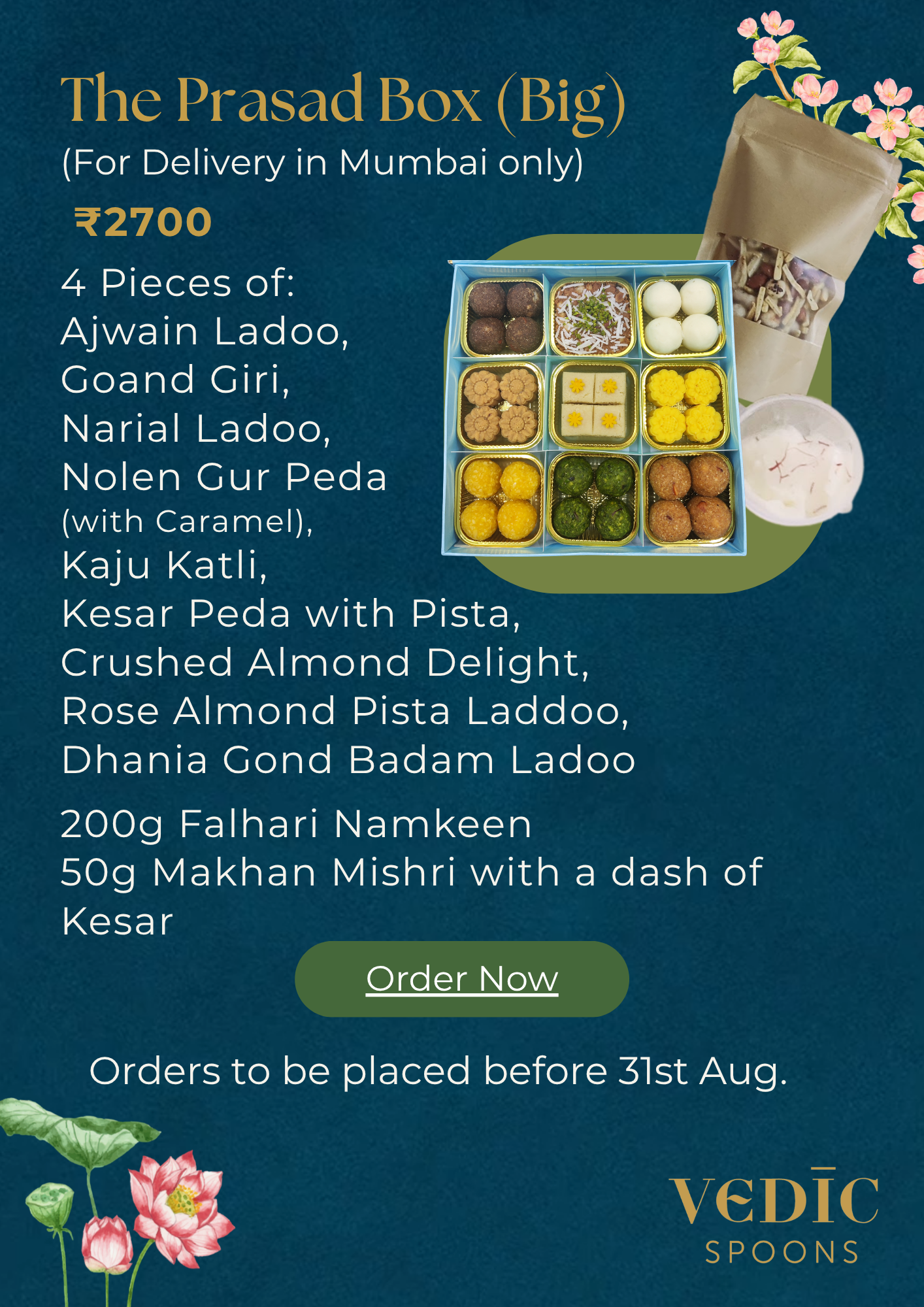 Big Janmashtami Prasad Box (For Delivery in Mumbai Only)