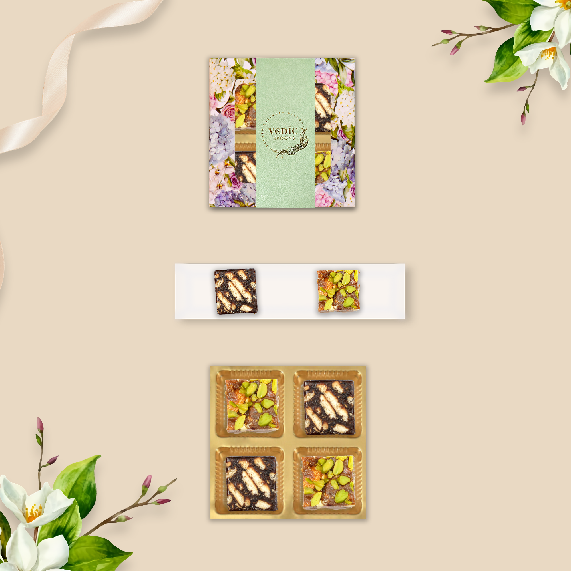 4 Pc Box 2 Date Dry Fruit + 2 Date Coffee Cookiee