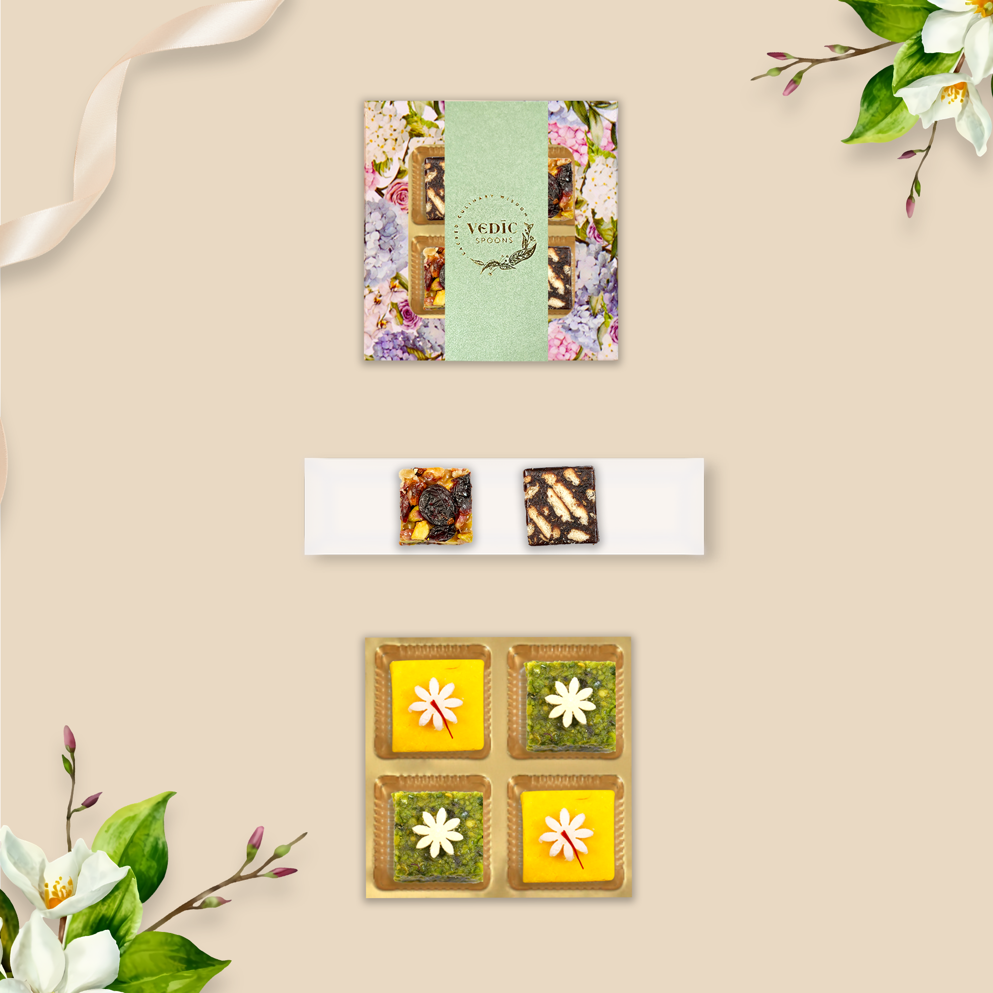 4 Pc Box 2 Pishori Pista Lodge + 2 Kesaria Badam Katli