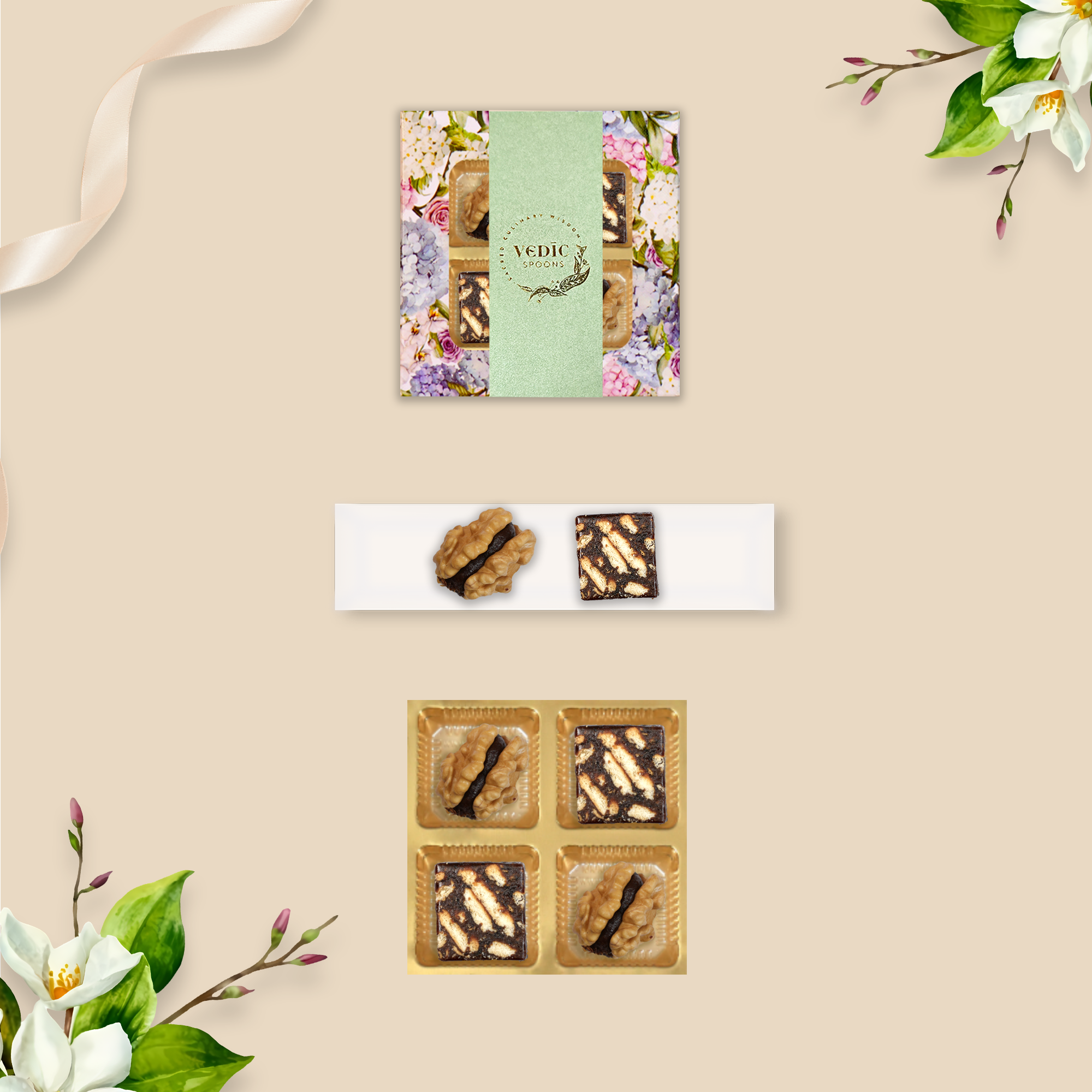 4 Pc Box Walnut Date Coco + Date Coffee Cookie