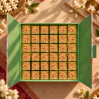 36 Pc Box Gond Badam Laddoo in Jaggery