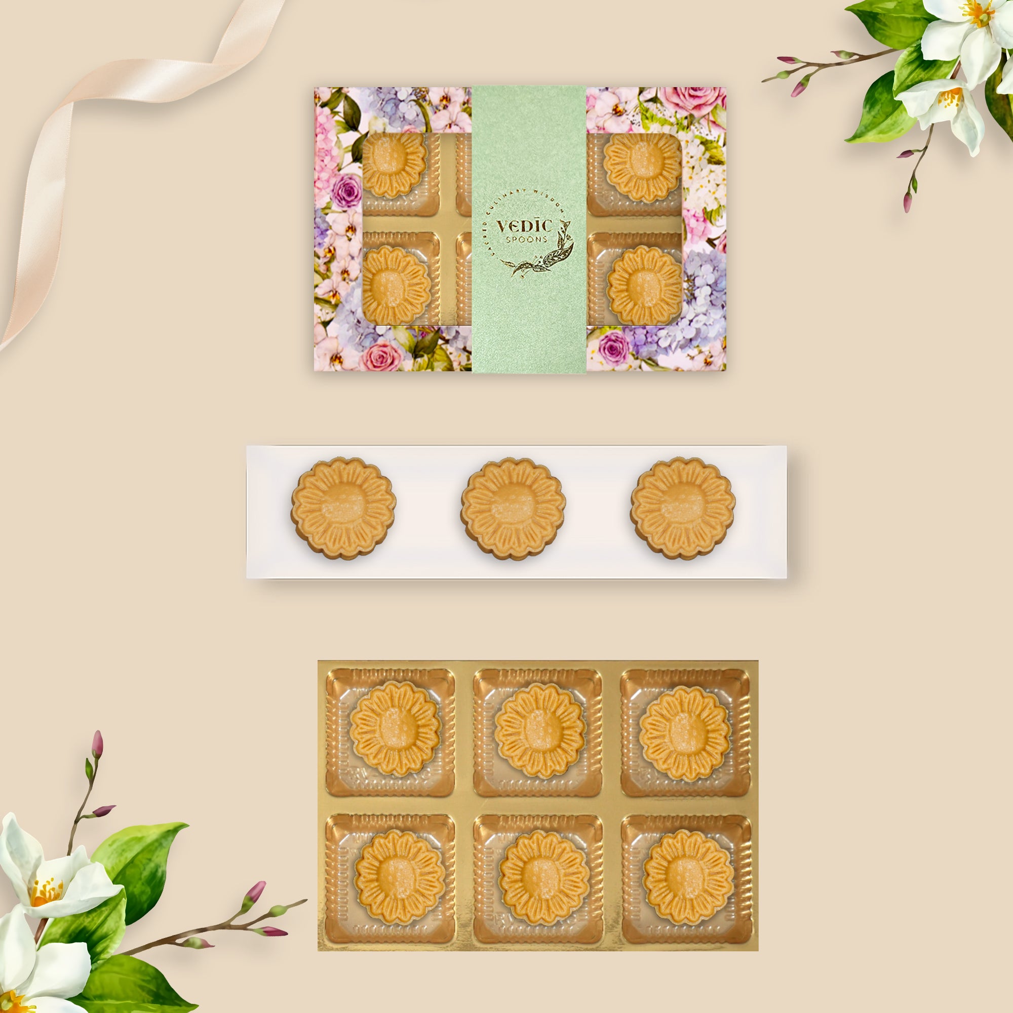 6 Pc Box Nolen Gur Peda With Caramel