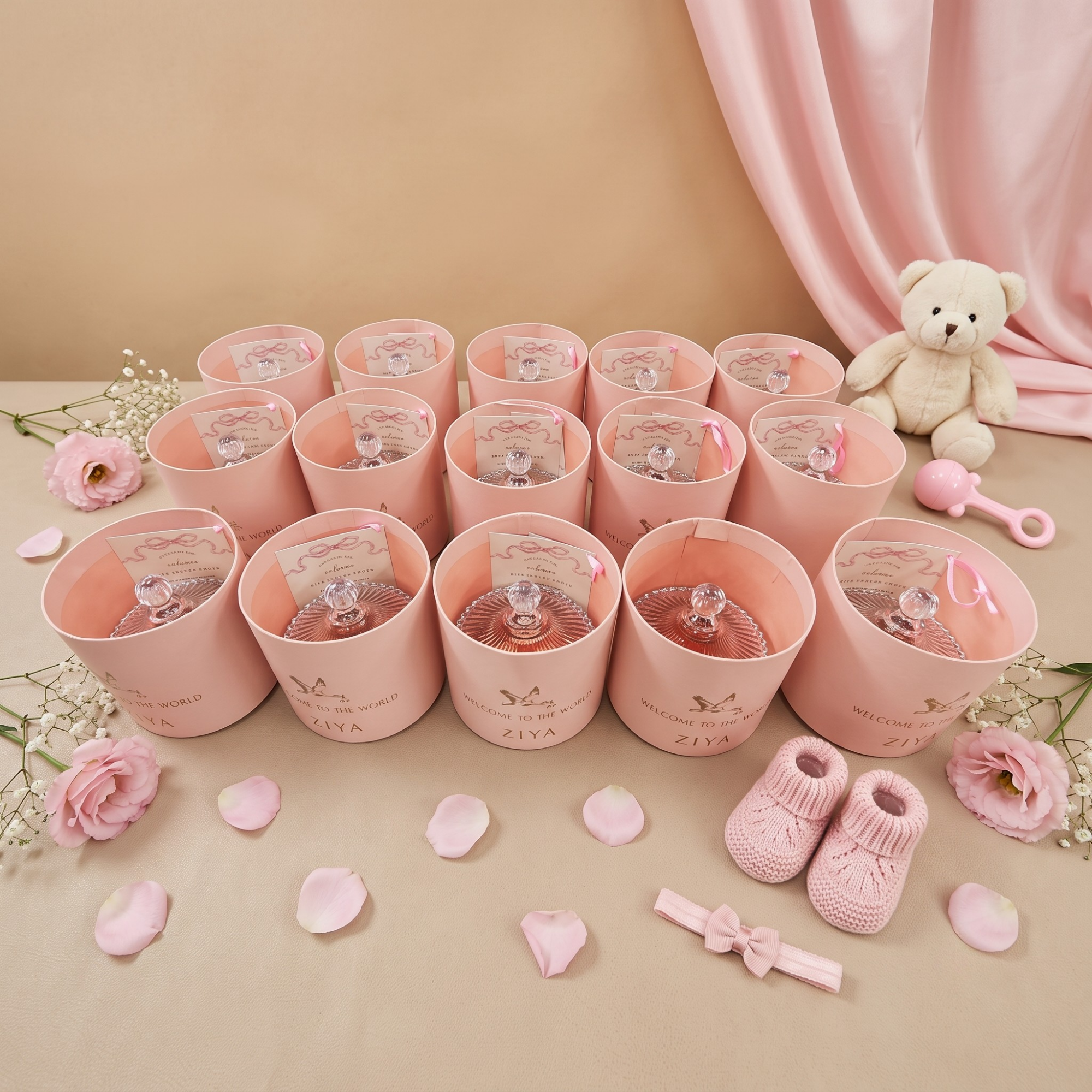 Baby Girl Gift with Strawberry Sandesh
