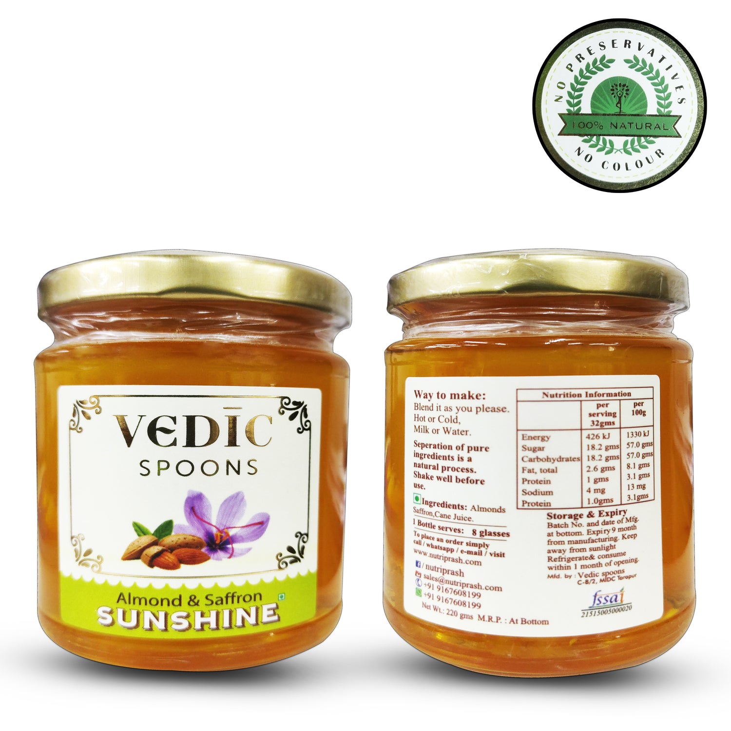 Almond Saffron Sunshine