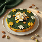 Badam Pishori Pista Cake