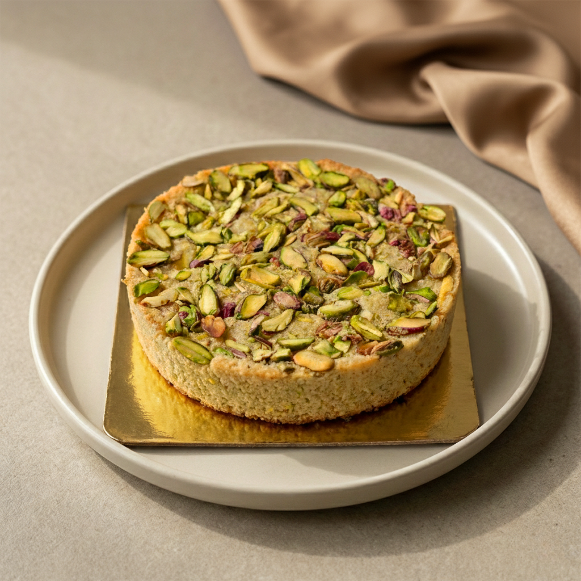 Baked Badam Pista Cake 250gms