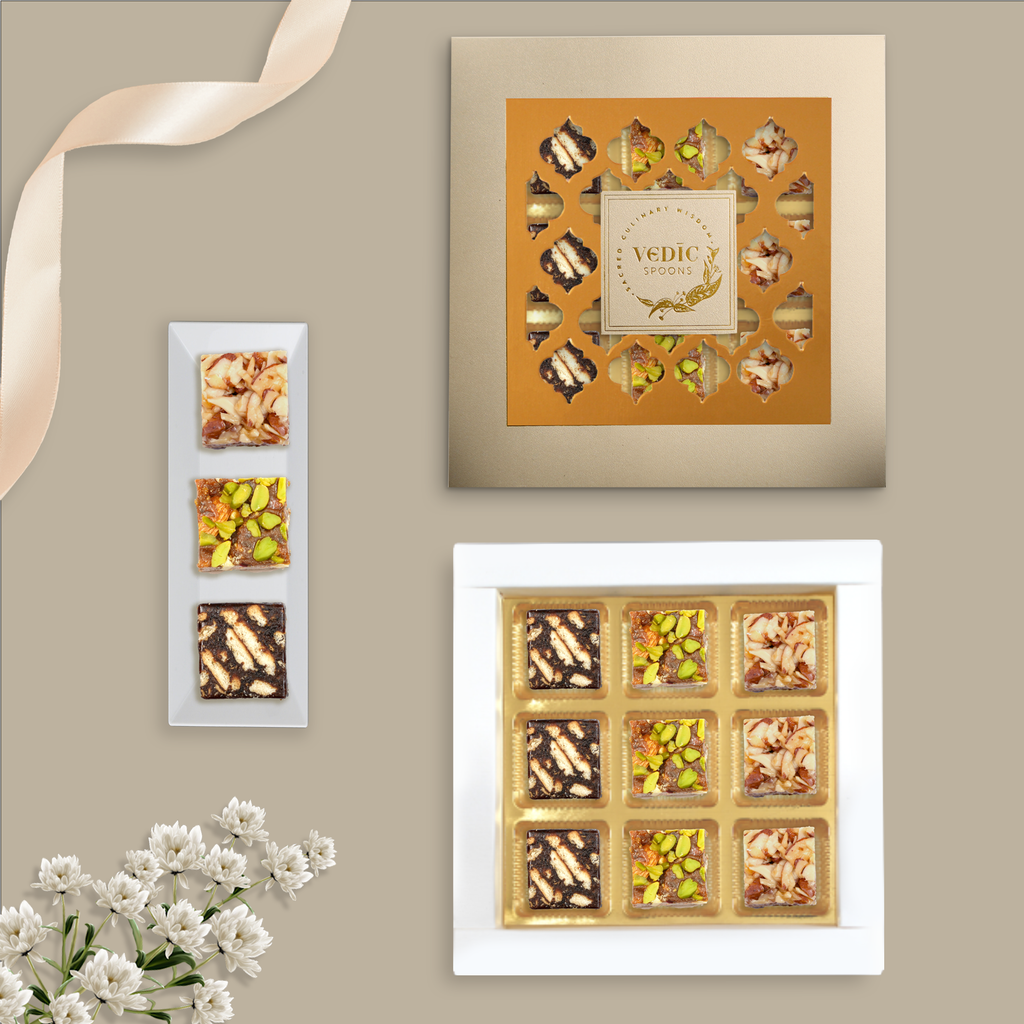 9 pc Box Date Coffee Cookie + Date Dryfruit + Roasted Almond