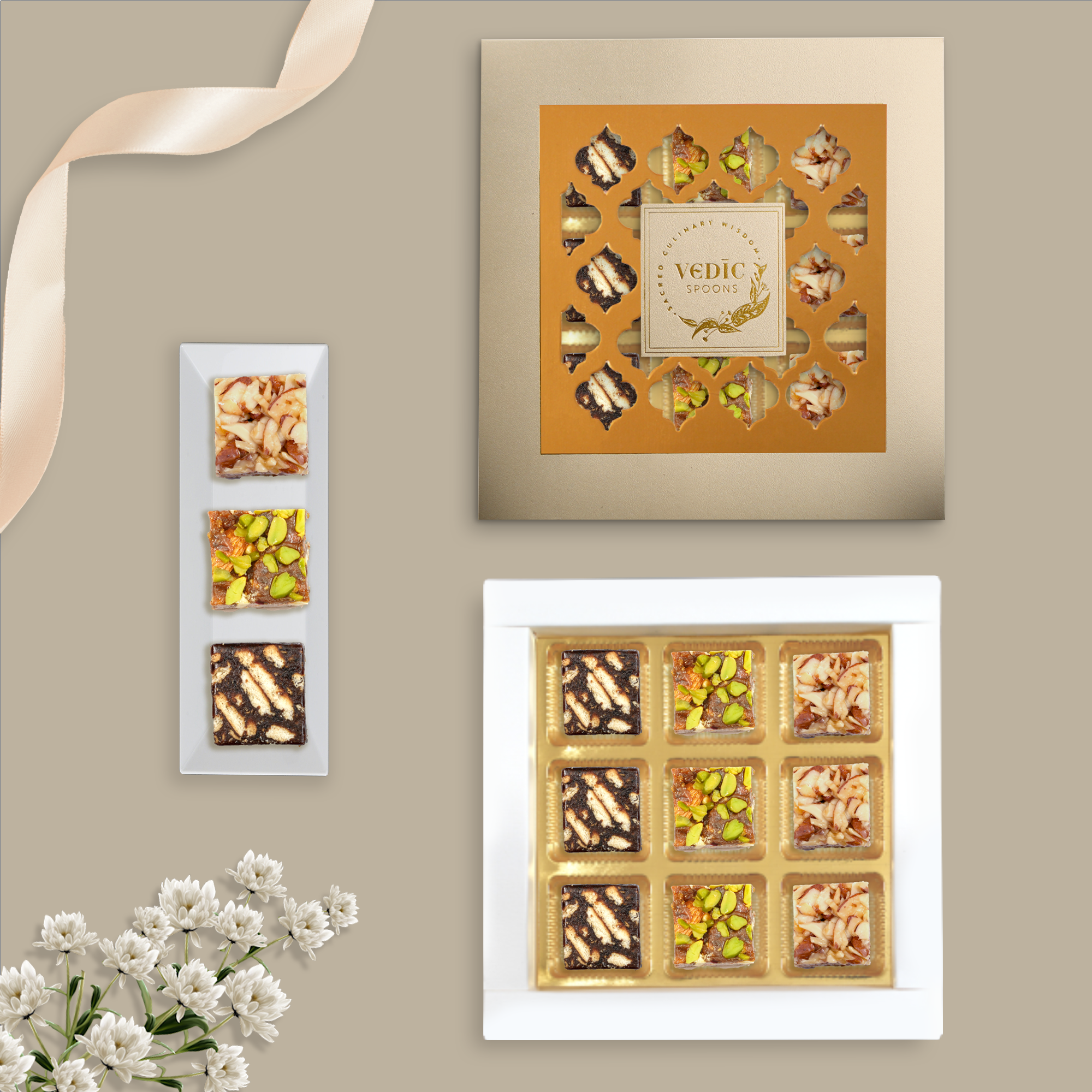 9 pc Box Date Coffee Cookie + Date Dryfruit + Roasted Almond