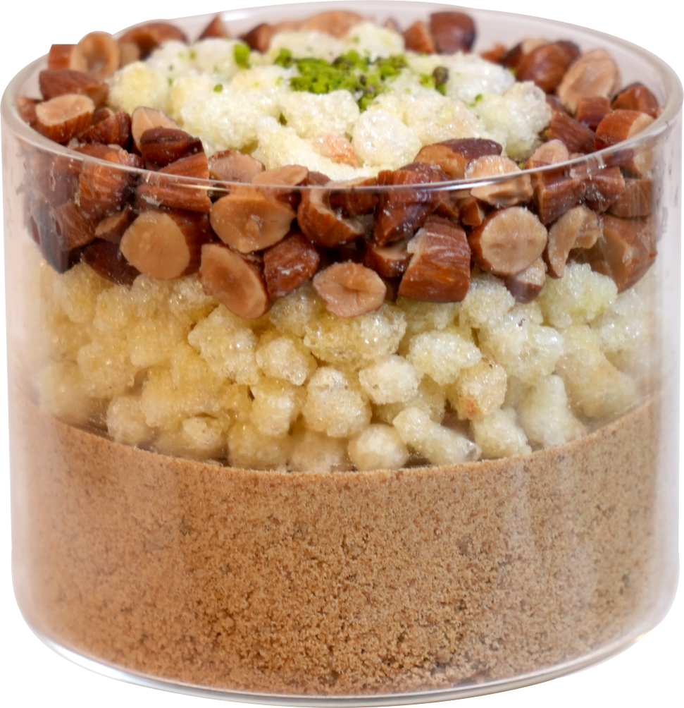 Deconstructed Gond Badam Laddos