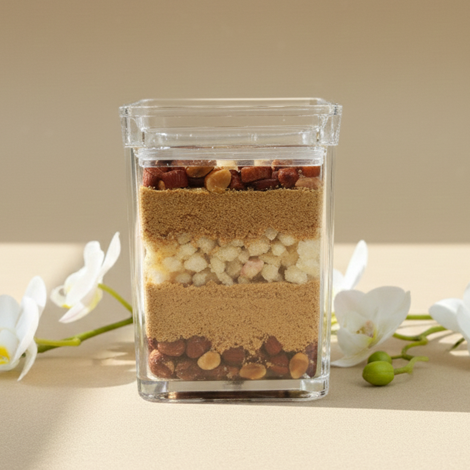 Deconstructed Gond Badam Laddos