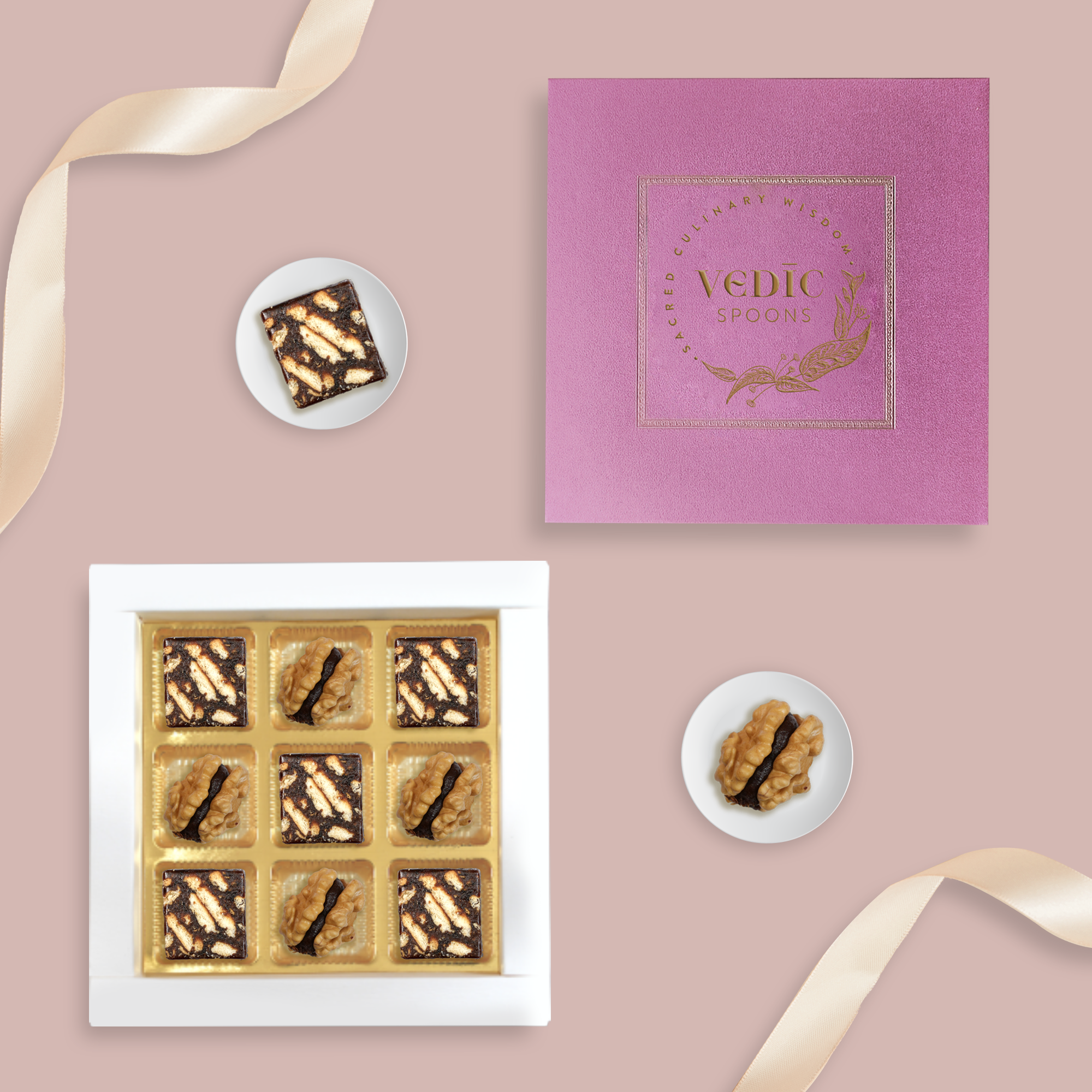 9 pc Box  5 Date Coffee + 4 Walnut Date Coco