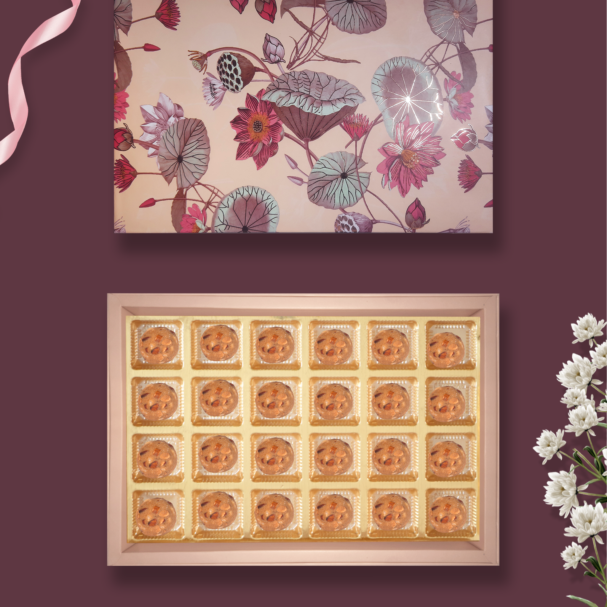 24 pc Box Gond Badam Laddoo