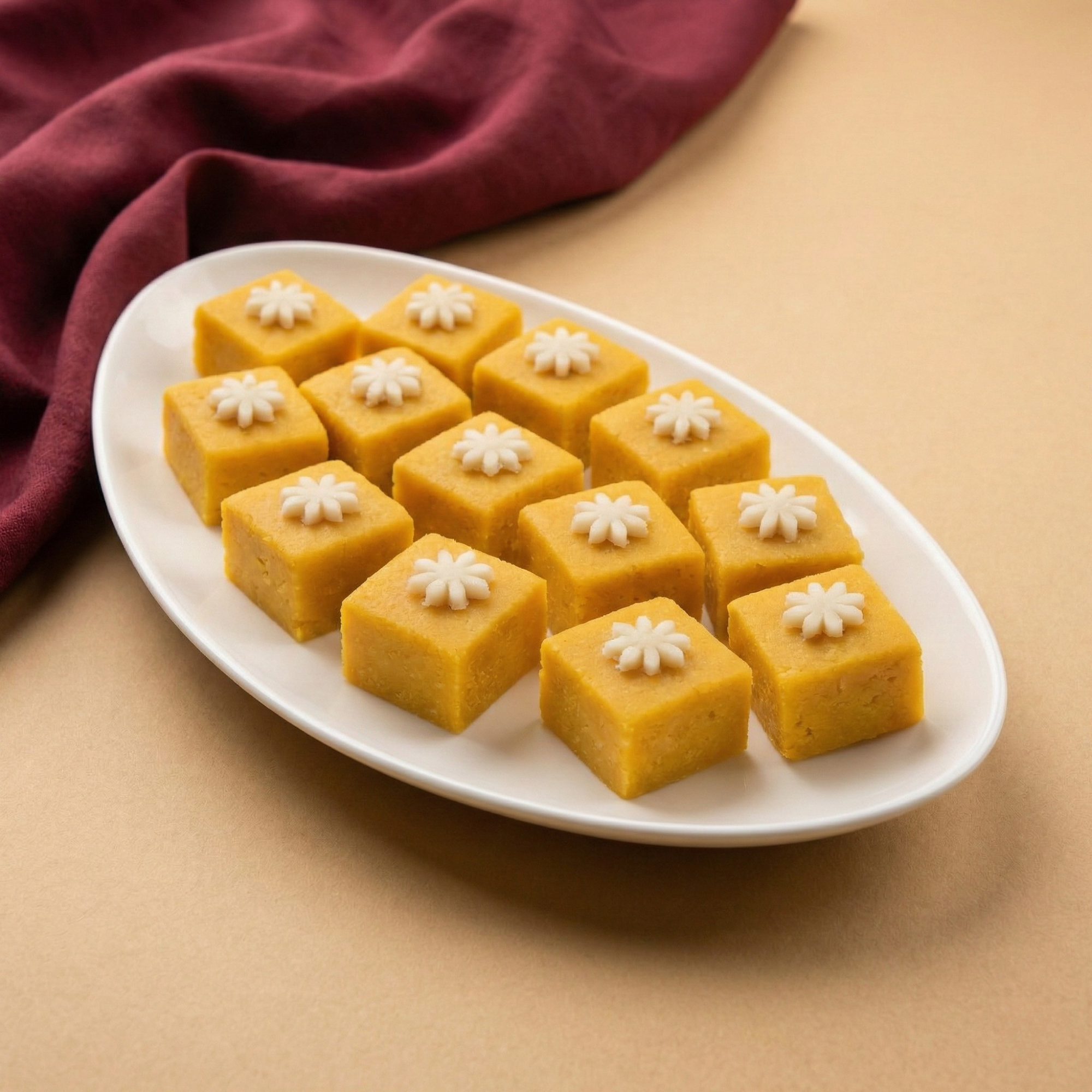 Kesar Katli Squares