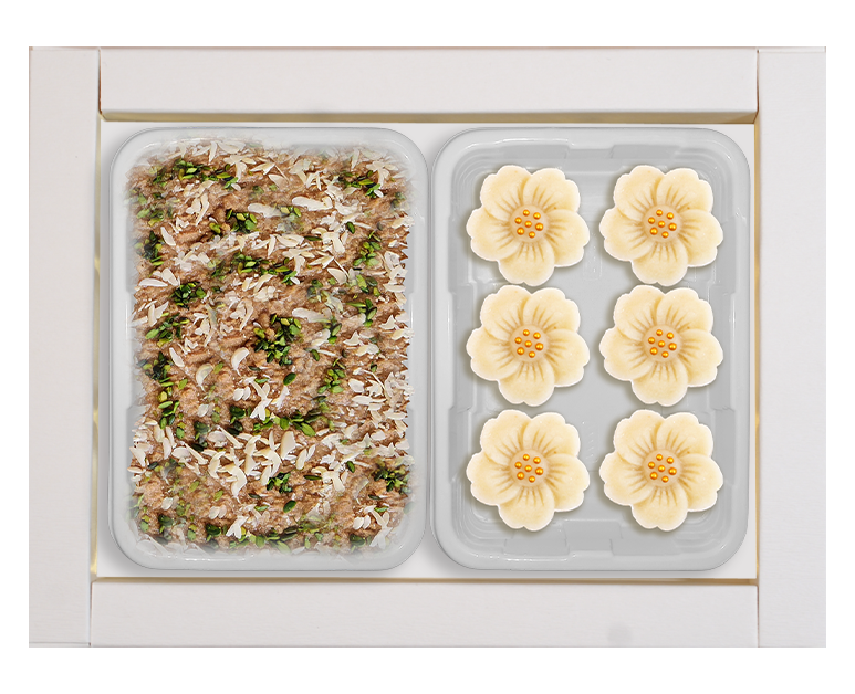 Mamra Badam Sheera with Sweets - Gift Pack