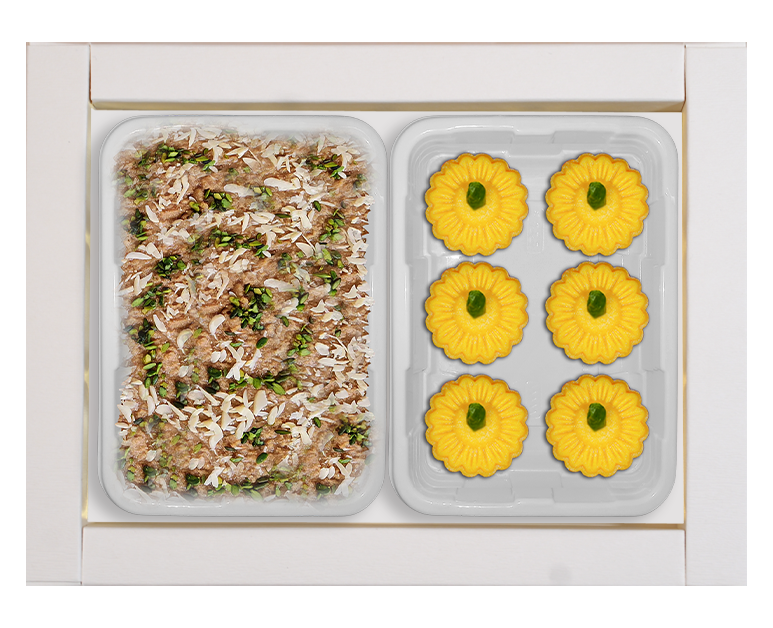 Mamra Badam Sheera with Sweets - Gift Pack