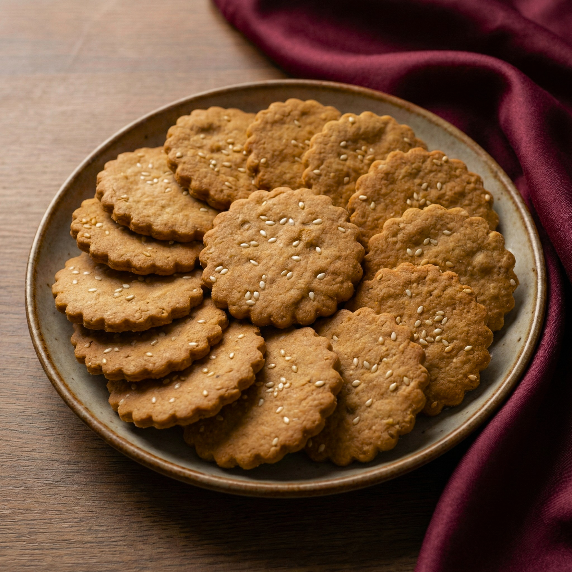 Baked Mathri in Nolen Gur 200gm