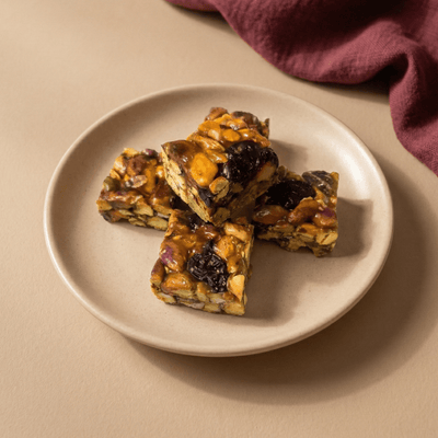 Pistachio cranberry squares by Vedic Spoons