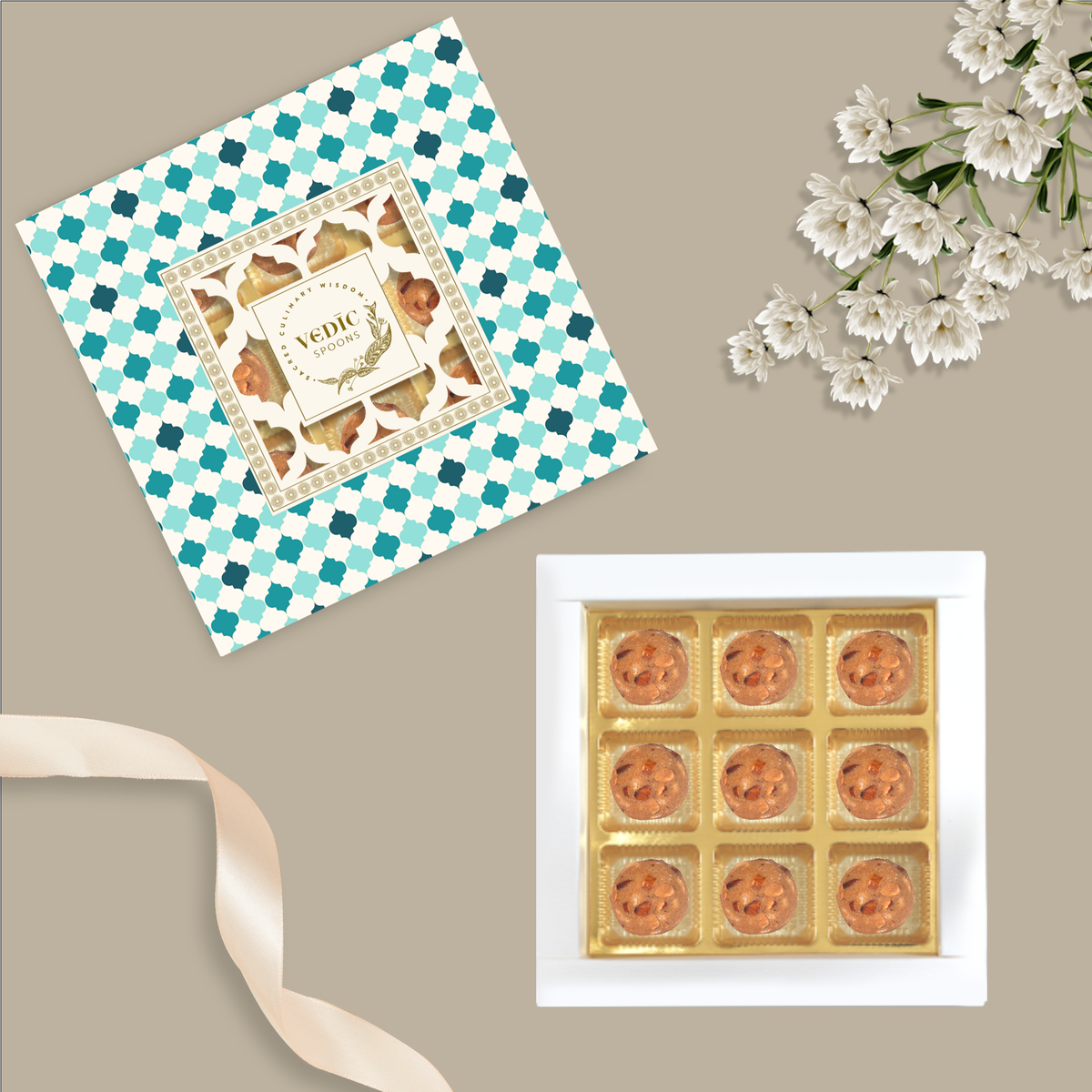 9 pc Box Gond Badam Laddoo