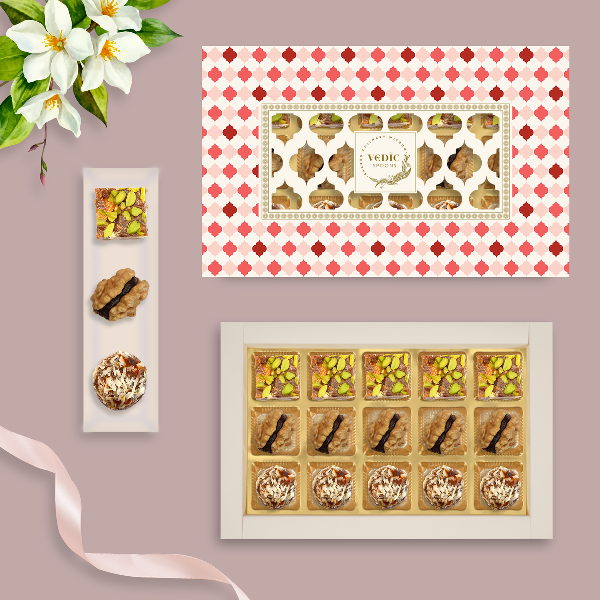 15 Pc Box Date DryFruit + Walnut Date Coco + Date Mukwas