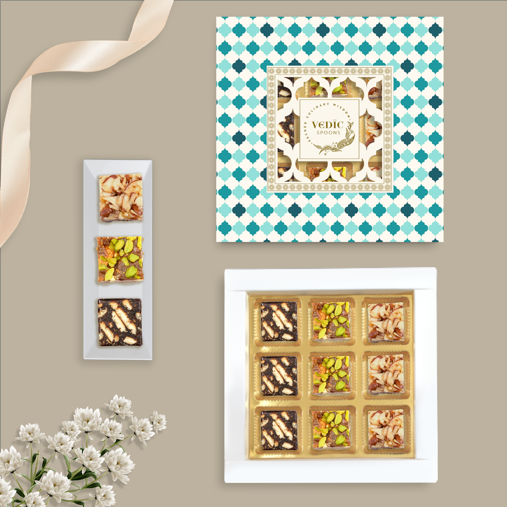 9 pc Box Date Coffee Cookie + Date Dryfruit + Roasted Almond