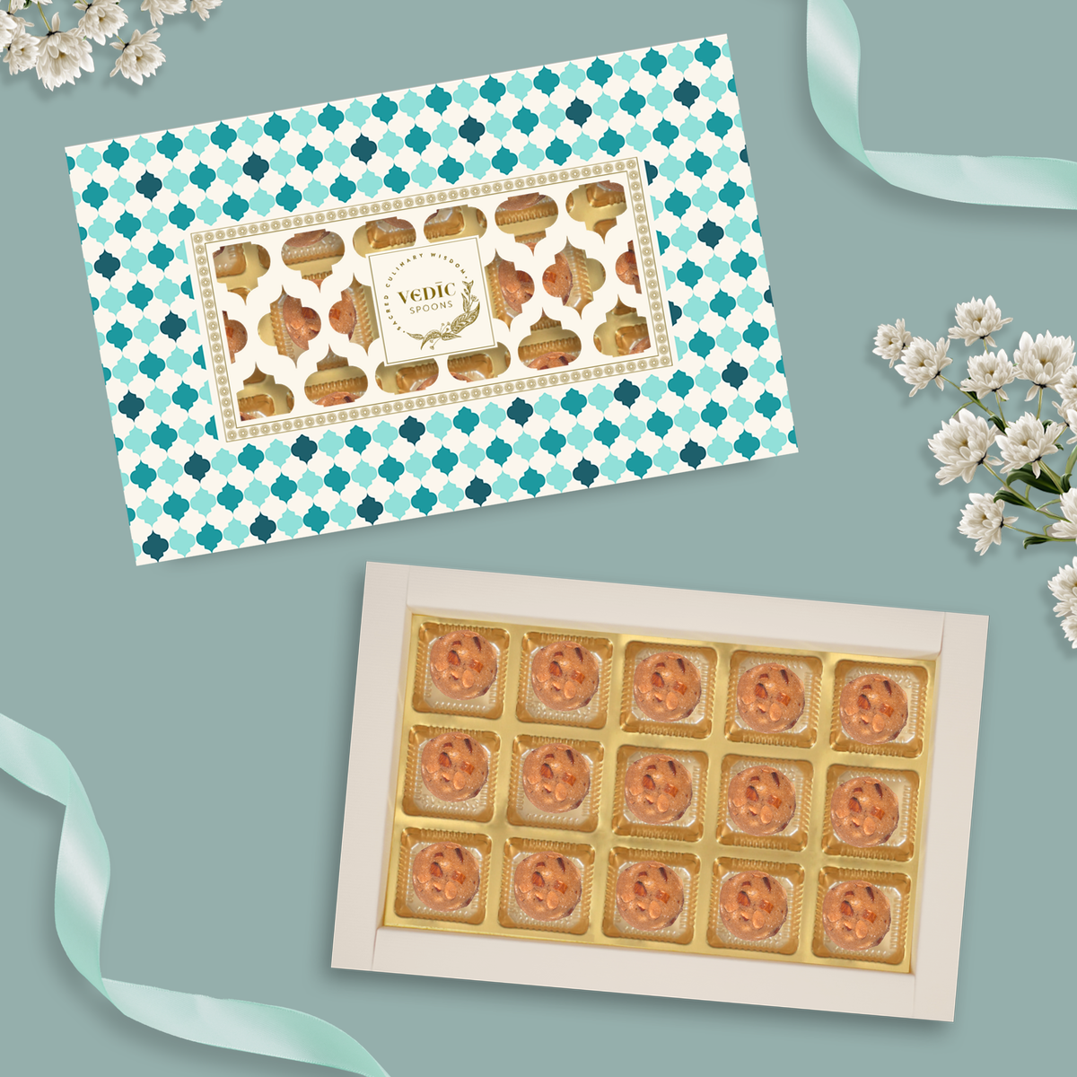 15 Pc Box  Gond Badam Laddoo