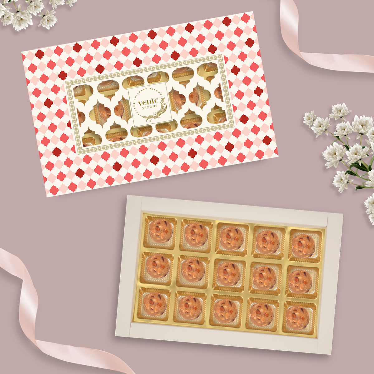 15 Pc Box  Gond Badam Laddoo
