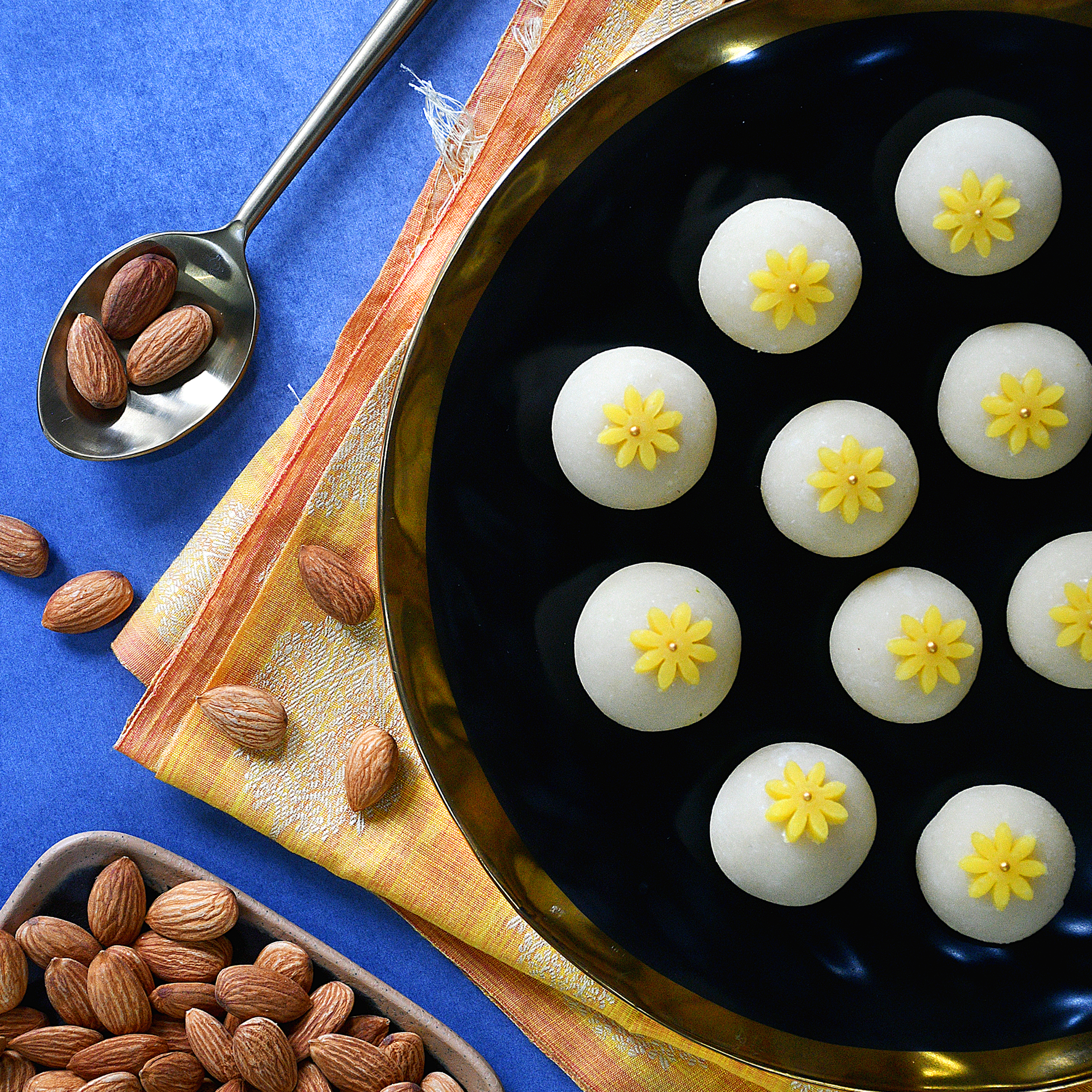 Almond Balls with Kesar Crunch