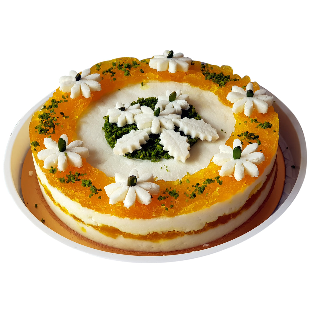 Tri Colour Sandesh Cake (for delivery in Mumbai Only)