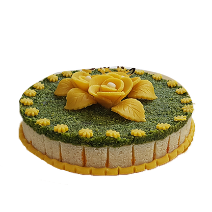 Badam & Pishore Pista Cake