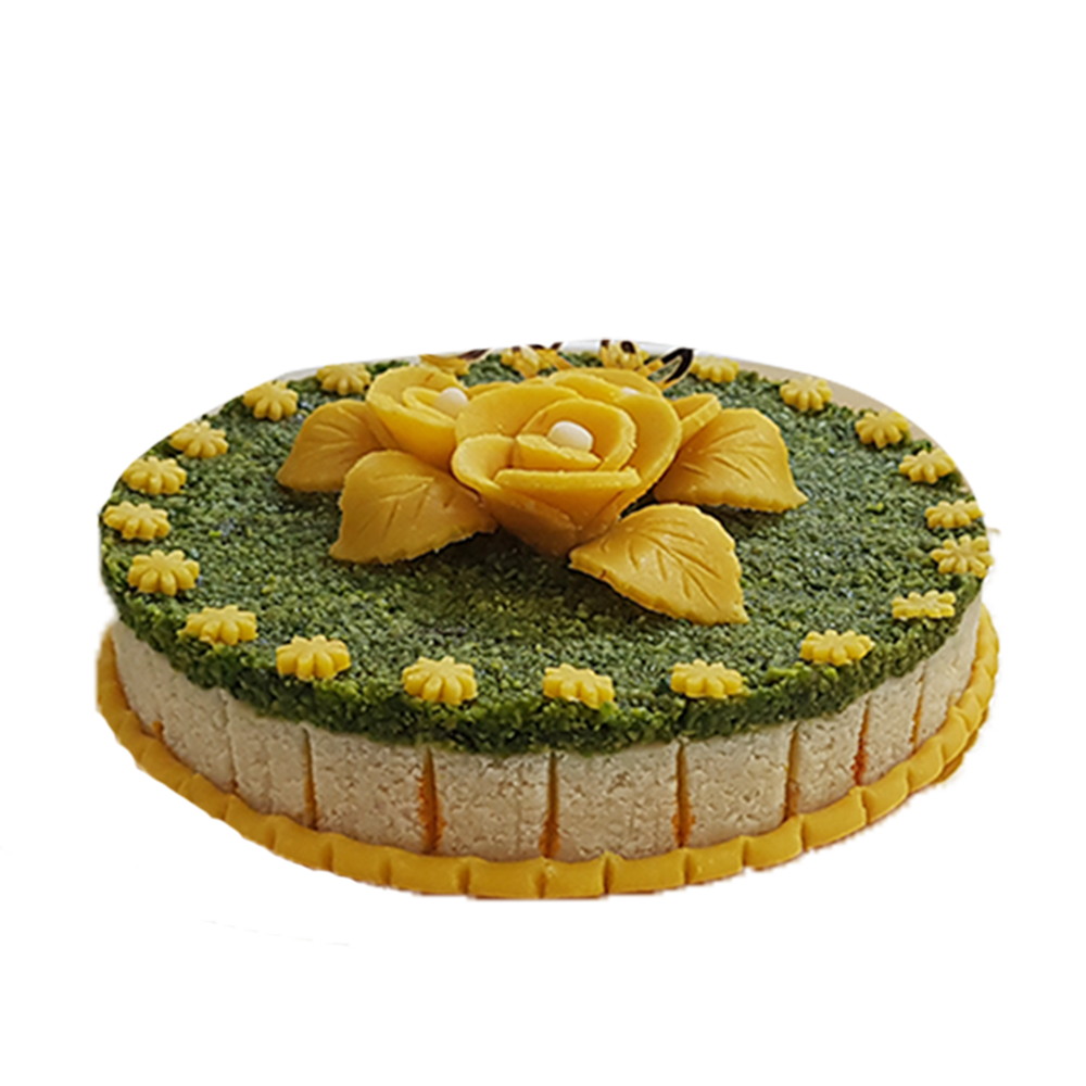 Badam Pishori Pista Cake