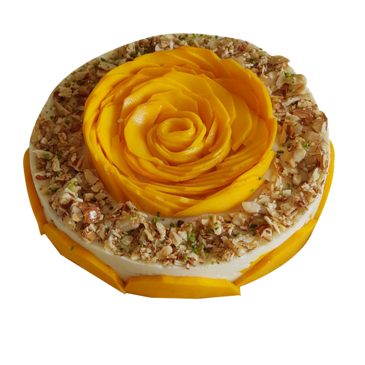 Mango + Roasted Almond Sandesh Cake (for Mumbai)