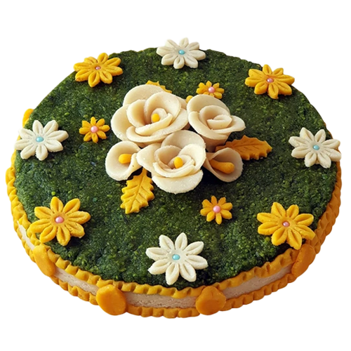 Badam Pishori Pista Cake