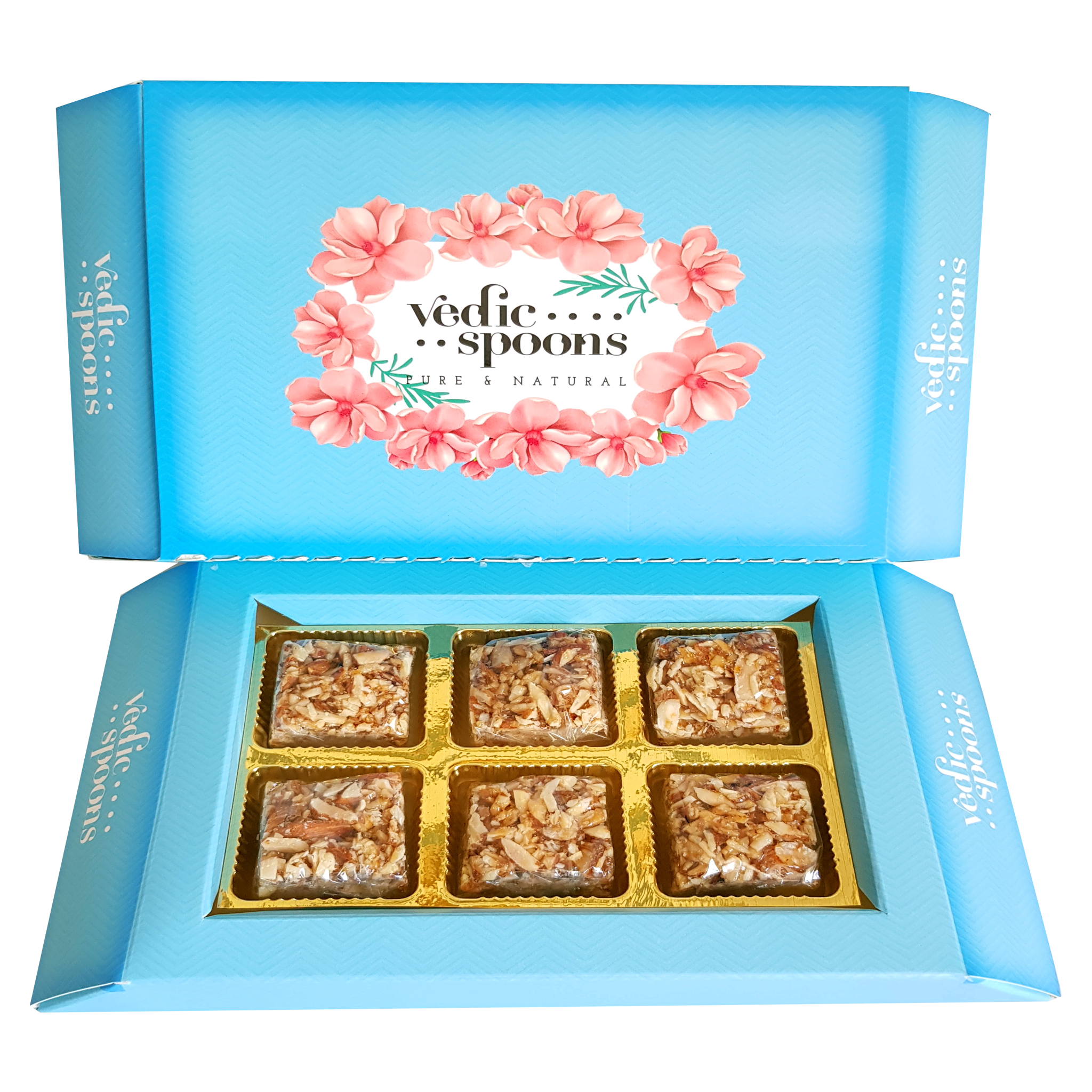 Roasted Almond Squares - Vedic Spoons